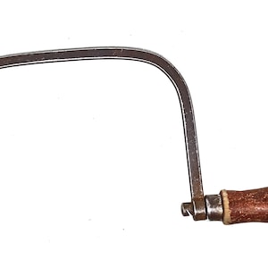 Vintage COPING SAW 1950s for 7&quot; Blade Wooden Handle Excellent Quality