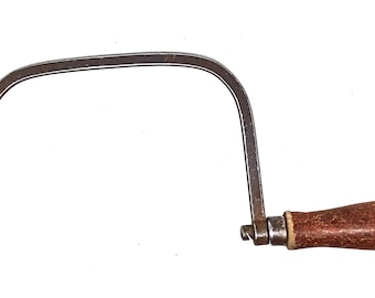 Vintage COPING SAW 1950s for 7" Blade Wooden Handle Excellent Quality