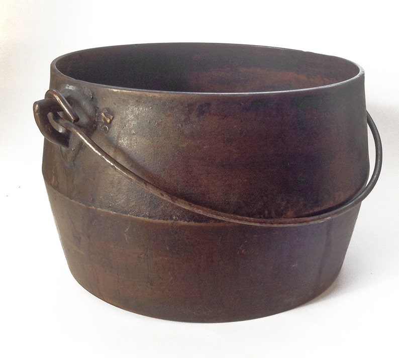 Vintage 1800s MARIETTA Pa 6 Qt Cast Iron Gypsy Kettle Bean Etsy