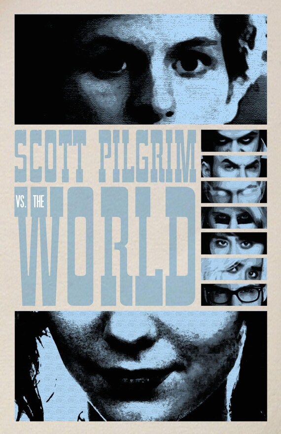Scott Pilgrim Vs. the World Film Poster 2 - Etsy