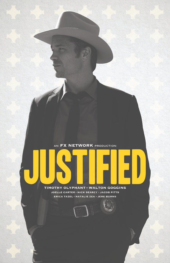 Justified TV Show Poster Etsy