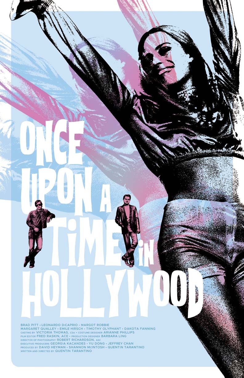Once Upon A Time In Hollywood Film Poster Etsy