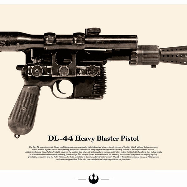 Star Wars Weapon Poster - Han Solo Blaster