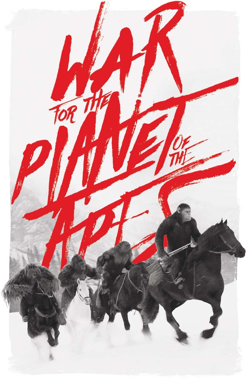 War for the of the Apes Film Poster Etsy