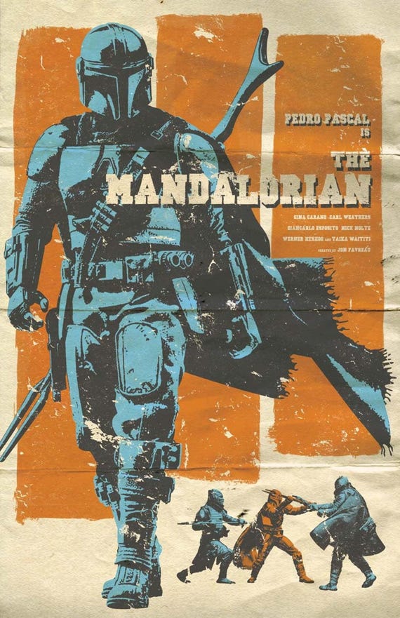 お買い得モデル マンダロリアンのポスター - Etsy 日本 ポスター
