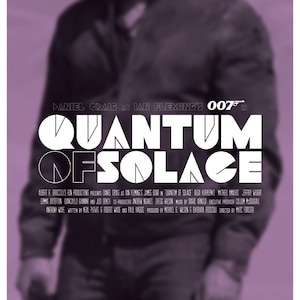 Quantum Of Solace Film Poster