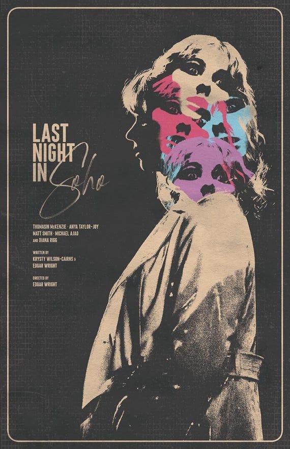 映画 LAST NIGHT IN SOHO A2ポスター額付 非売品 Last Night in Soho Film Poster - Etsy