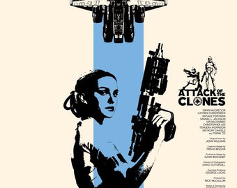 Póster de la película El ataque de los clones