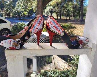 Las Vegas themed shoes (heels)