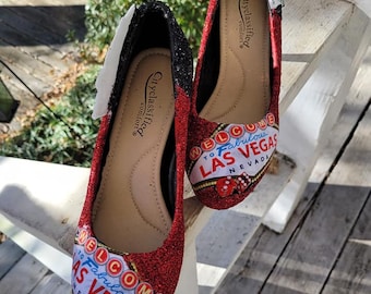 Las Vegas themed shoes (heels)