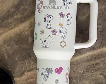 Dog tumbler  oz snoopy  new box gift . Tumbler new  valentines permanent ink