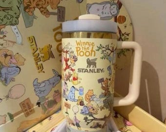 Classic Winnie The Pooh Inspired Tumbler 40oz Cup, Original Classic Winnie The Pooh 40oz Tumbler, Winnie The Pooh Tumbler 40oz Stan