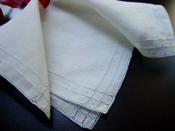 Antique Hankie Victorian Era Handkerchief Wedding… - image 5