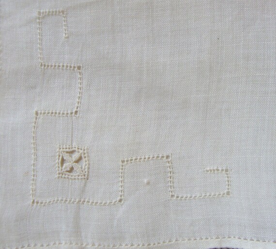 Antique French Hankie Wedding Delicate Drawnwork … - image 4