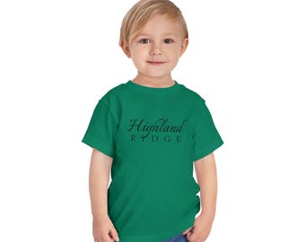 T-shirt à manches courtes pour tout-petit (8 couleurs au choix)