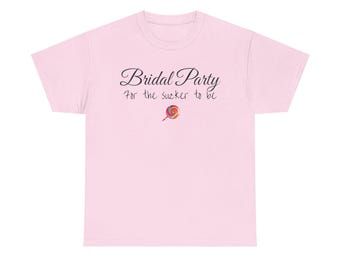 Camiseta de fiesta nupcial / Diseño de piruleta de despedida de soltera