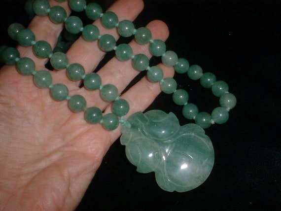 Carved Vintage JADE - SALE 20% off - JADE - Neckl… - image 3