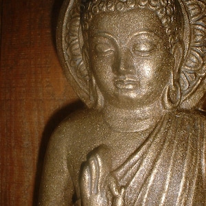 Buddha - Wall Decor - Gold Buddha - Golden Buddha - Wall Buddha - Stone Buddha - Home Blessing