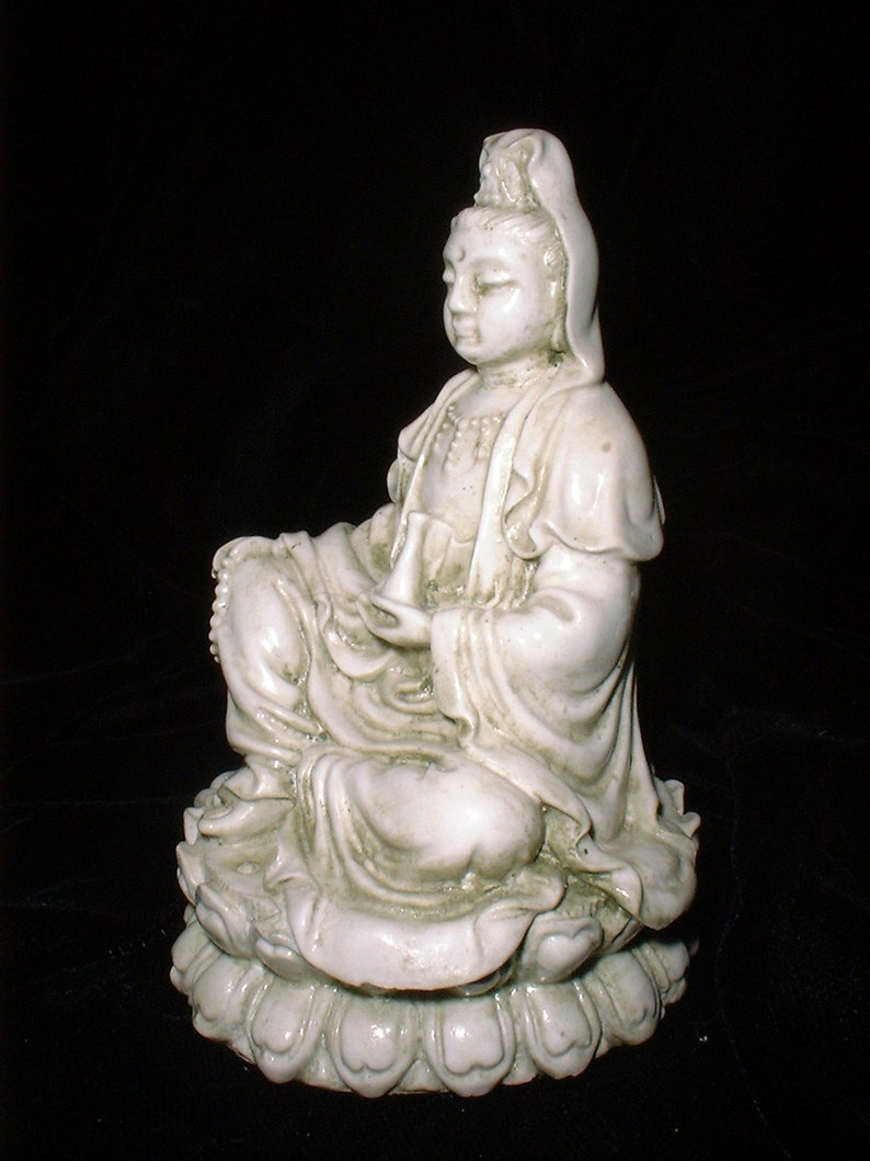Quan Yin Small Statue Female Buddha Goddess Goddess of Etsy