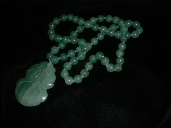 Carved Vintage JADE - SALE 20% off - JADE - Neckl… - image 1