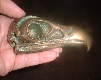 Bronze Finish Bald Eagle Skull – Hydrostone Casting