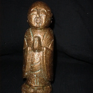 JIZO Buddha - Bronze Buddha - Protect Children - Stone Buddha - Japanese Buddha - Protection for Home - Home Blessings -