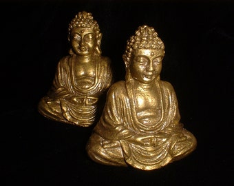 Golden Buddha Statue - Pocket-Sized Figurine (2.25 inch)