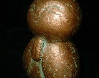 Large Jizo Buddha Statue – Bronze Finish, Family Protection (6 inch)