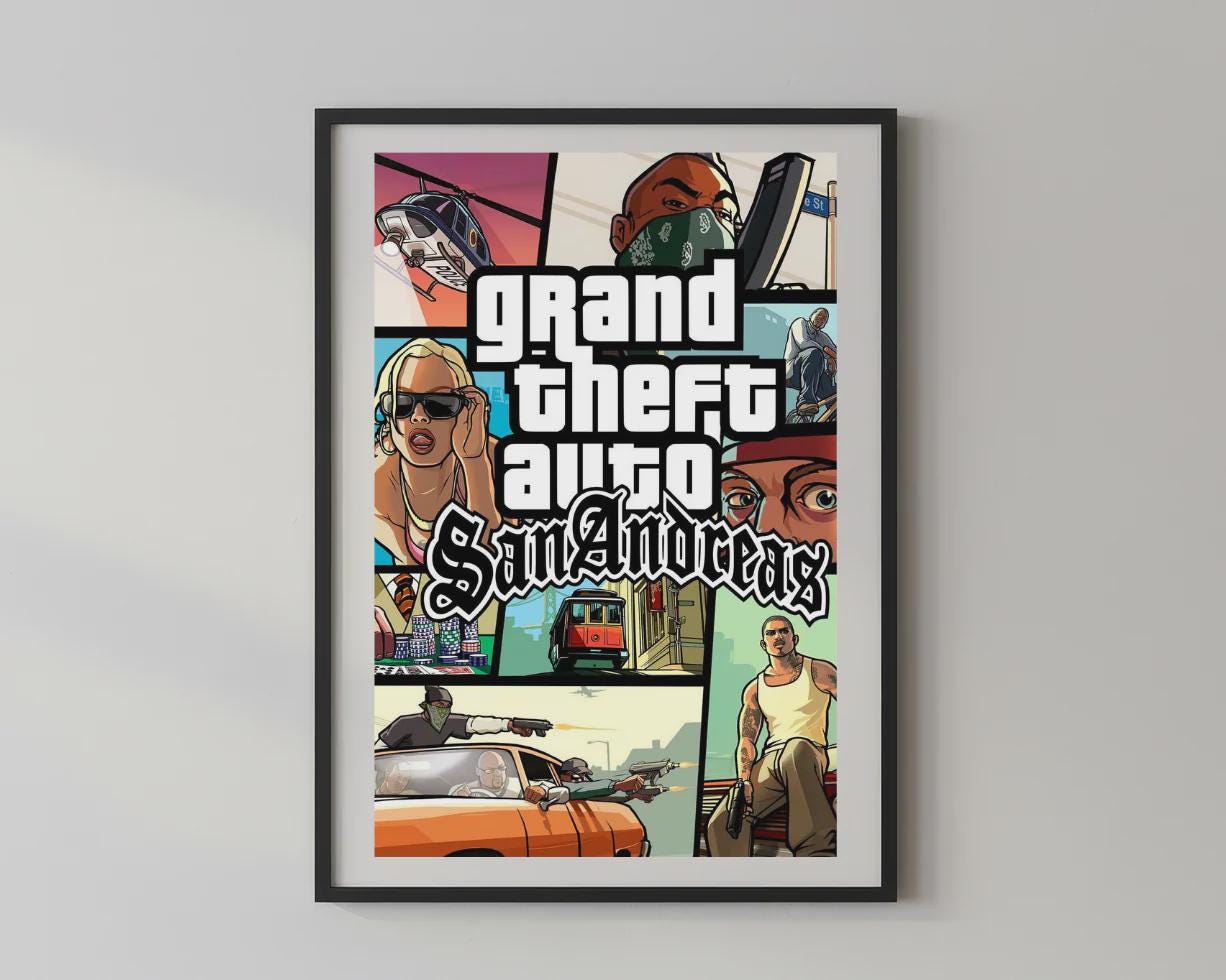 Gta san andreas poster - Etsy 日本