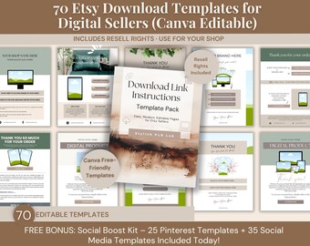 Etsy Anleitungsseiten-Bundle für digitale Verkäufer