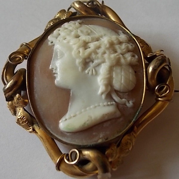 Antique Cameo Pins Etsy