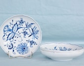 Meissen Germany Blue Onion Fruit Dishes