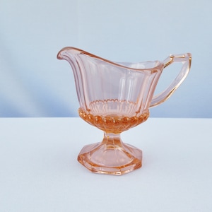 Heisey Glass Flamingo Petal Pink Creamer