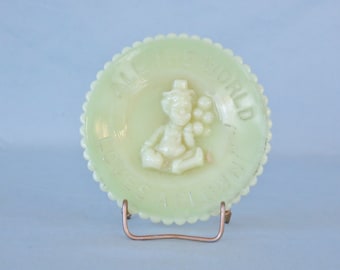 Vintage Moser Carnival Glass Advertising Plates