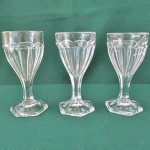 Vintage Fork Pattern Small Juice Glasses