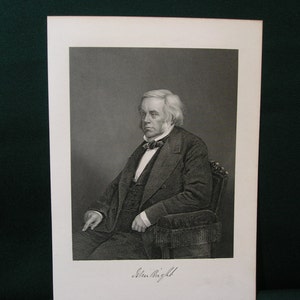 Vintage Engraving/Etching Portrait &quot;John Bright 1811-1889&quot; 1800&#39;s