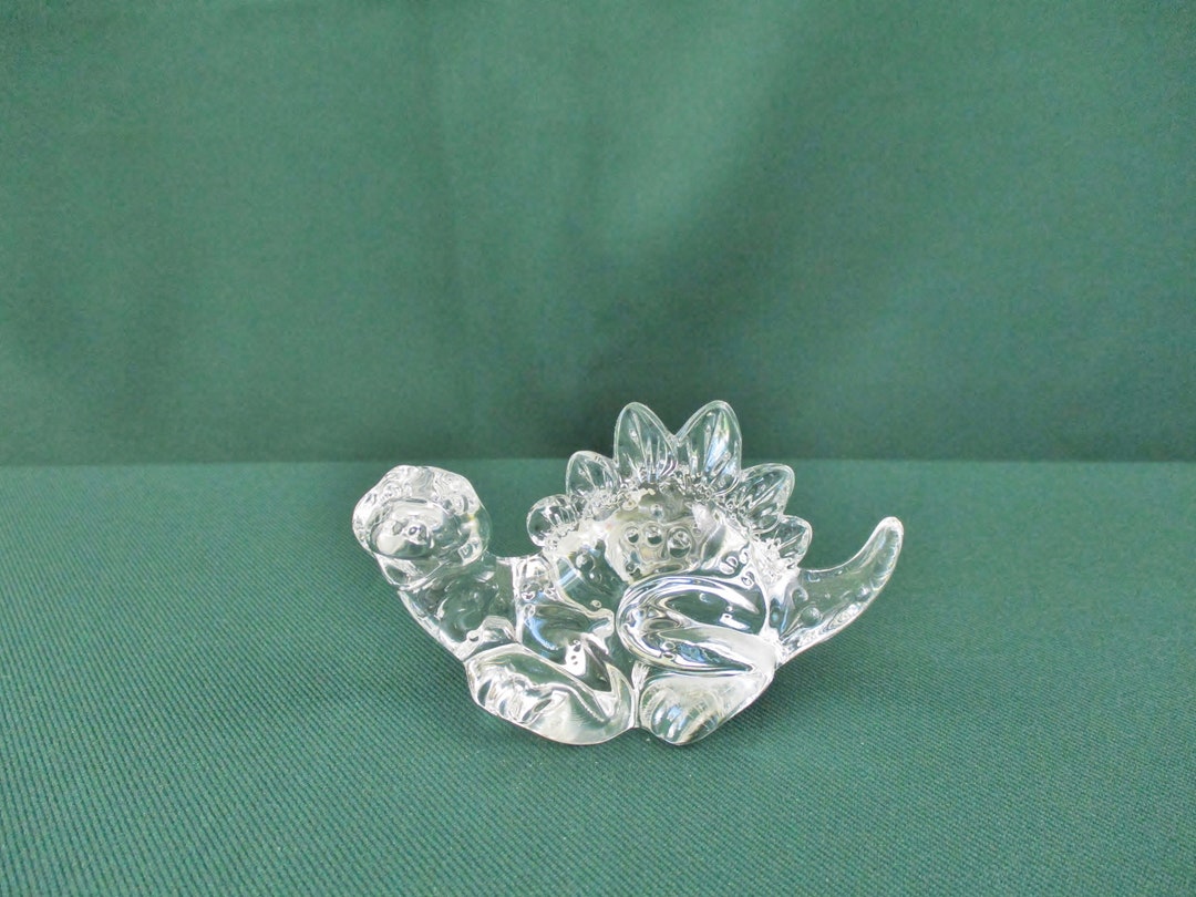 Princess House Germany Miniature Crystal Smiling Dinosaur Etsy