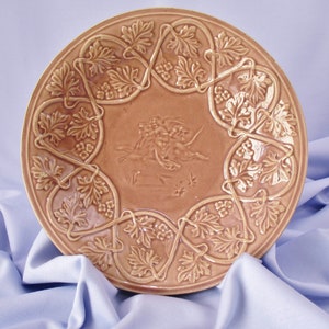 Vintage Majolica Large Mauve Bowl