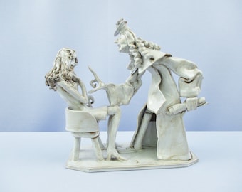 Vintage Dino Bencini Ceramic Alchemist Figurine, Italy, Signed - Etsy