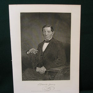 Vintage "Junito Juarez" Portrait Engraving/Etching 1800's