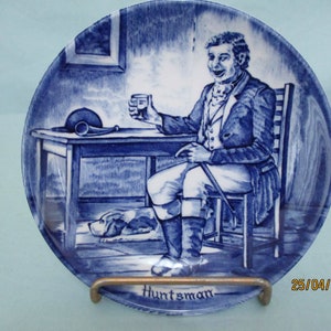 Enoch Woods Blue and White Collectors Plate 4 1/4 Inch