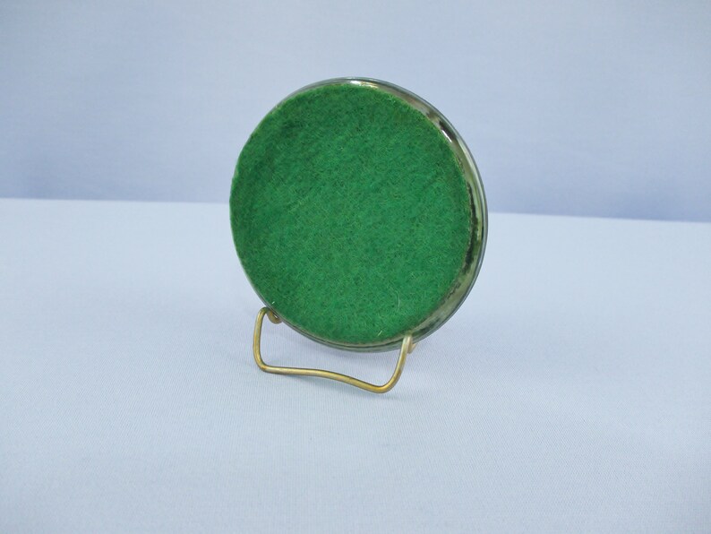 Vintage Clear Glass Dome Paperweight With Dried Flowers Inside Etsy