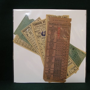 Railroad Tickets (6) Various Railway Tickets from Multiple Railway Lines of California 470447-6