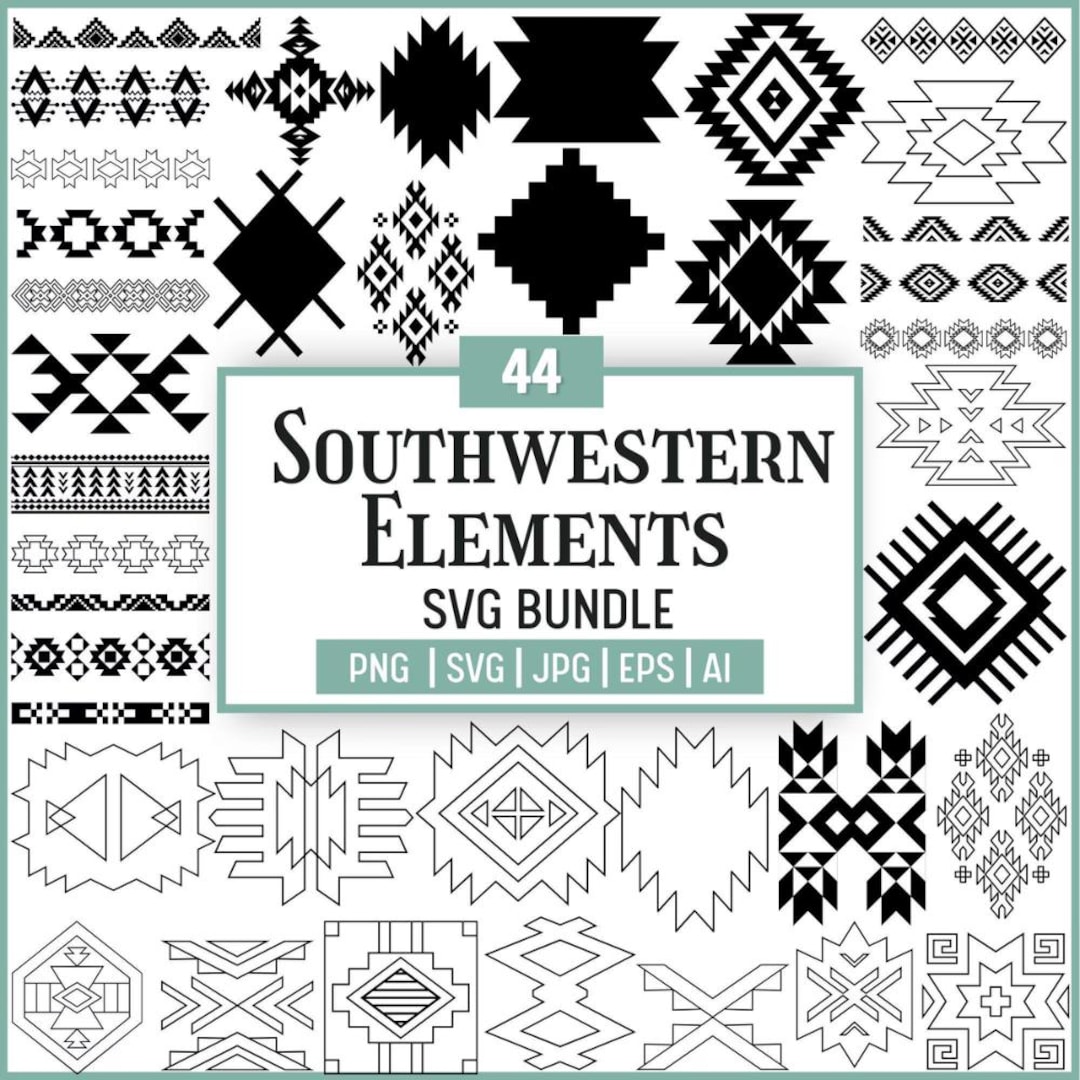 Southwestern Aztec SVG Bundle: Western Cut Files (digital Download) - Etsy