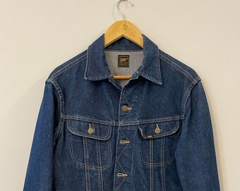 Veste Lee, Lee Rider 101J, indigo brut, fabriquée aux États-Unis, 38 R