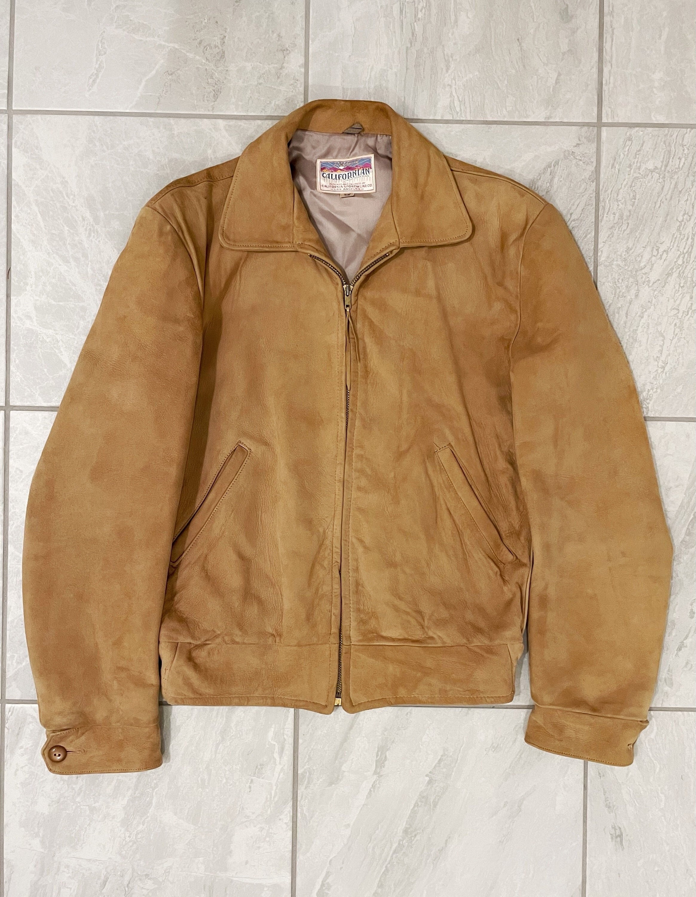 Californian Suede Deerskin Jacket Buckskin Jacket 1960s Made - Etsy