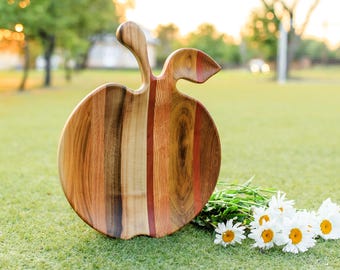 Handmade wooden serving plate