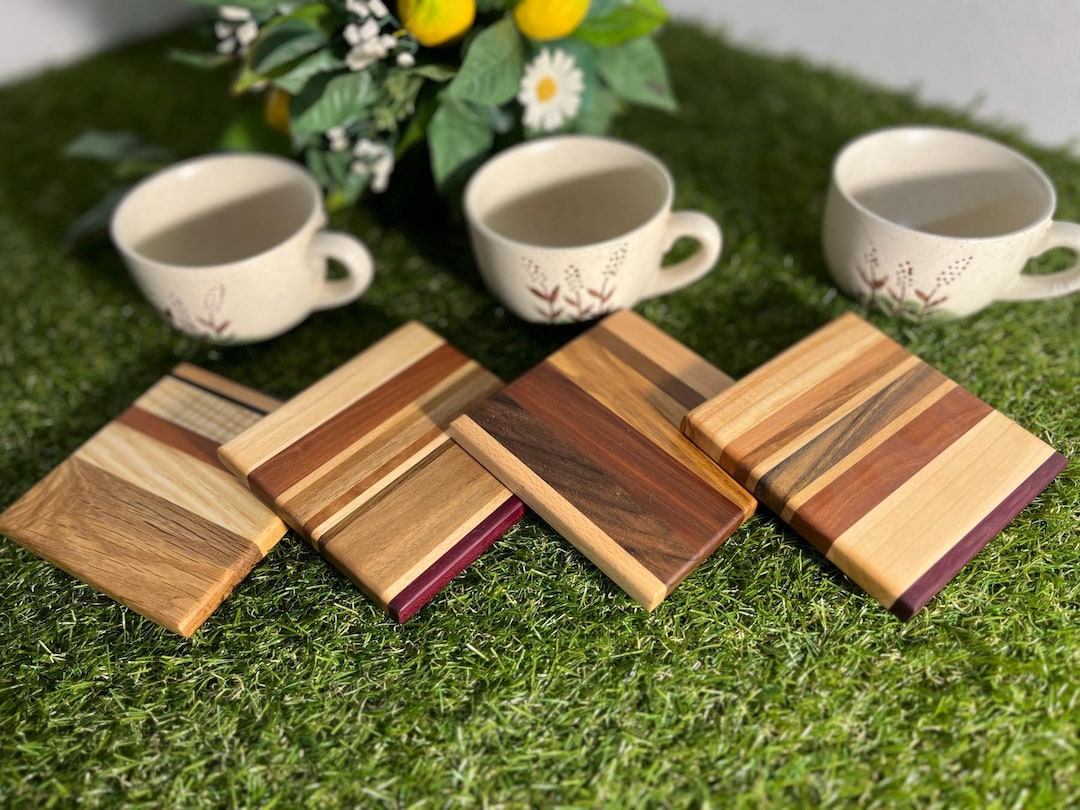 Handmade Wooden Coasters - Etsy