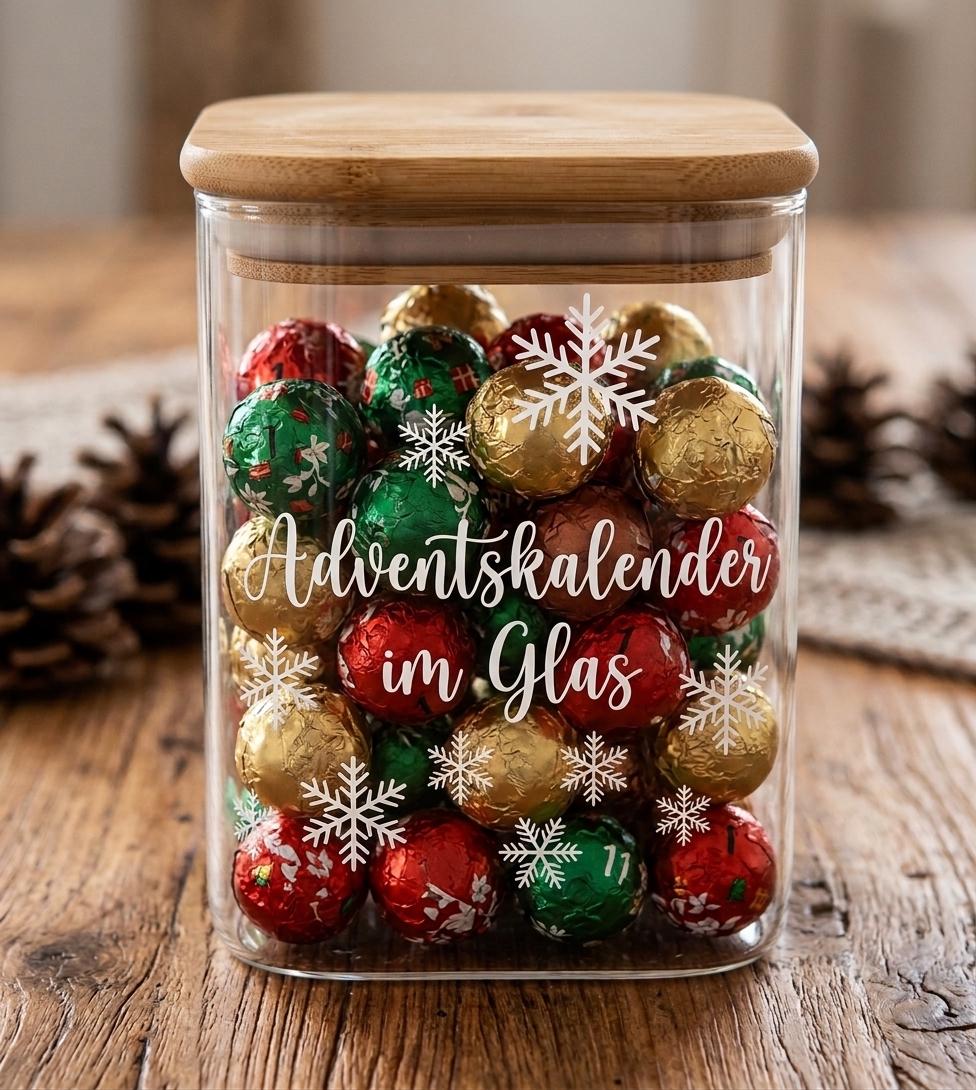 Glass advent wreath
