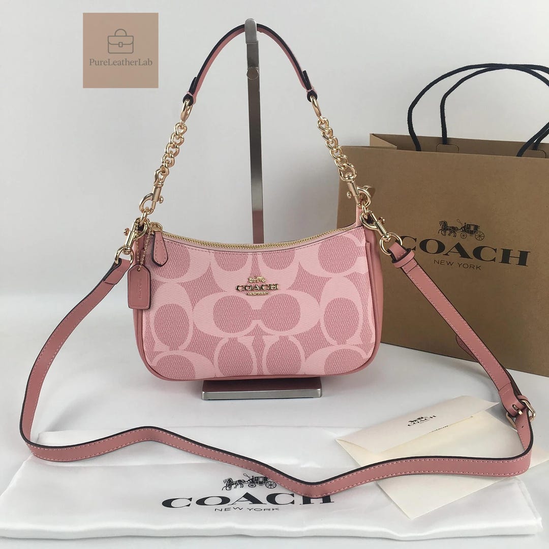 Vintage Luxury Pink Handbag With Pearls and Charms, Shoulder Bag With Straps - Etsy